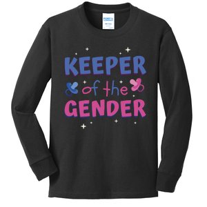 Keeper Of The Gender Pregnancy Reveal Kids Long Sleeve Shirt