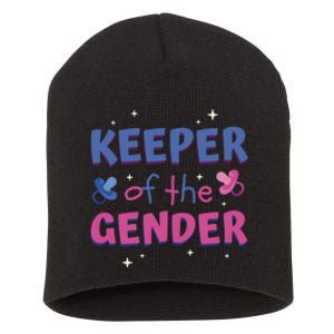 Keeper Of The Gender Pregnancy Reveal Short Acrylic Beanie