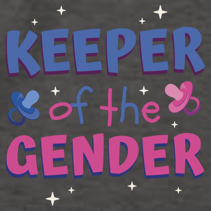 Keeper Of The Gender Pregnancy Reveal Vector Backpack