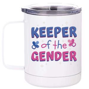 Keeper Of The Gender Pregnancy Reveal 12 oz Stainless Steel Tumbler Cup