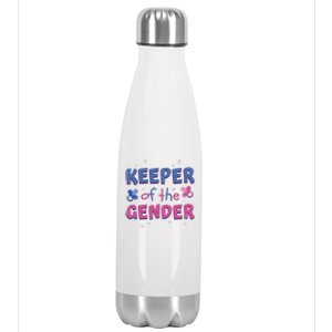 Keeper Of The Gender Pregnancy Reveal Stainless Steel Insulated Water Bottle