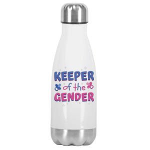 Keeper Of The Gender Pregnancy Reveal Stainless Steel Insulated Water Bottle