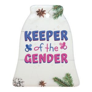 Keeper Of The Gender Pregnancy Reveal Ceramic Bell Ornament