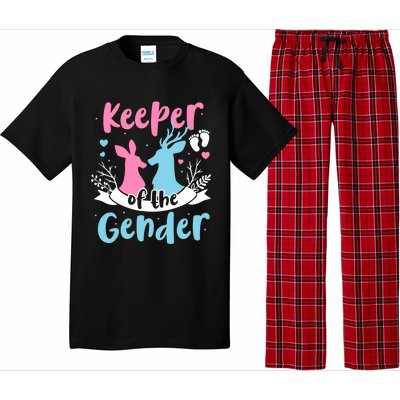 Keeper Of The Gender Buck Or Doe Gender Reveal Pink Or Blue Meaningful Gift Pajama Set