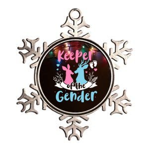 Keeper Of The Gender Buck Or Doe Gender Reveal Pink Or Blue Meaningful Gift Metallic Star Ornament