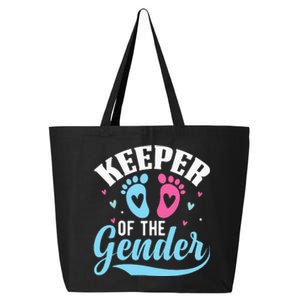 Keeper Of The Gender Pink Or Blue Funny Gender Reveal Party 25L Jumbo Tote