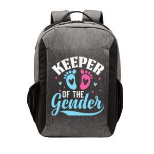 Keeper Of The Gender Pink Or Blue Funny Gender Reveal Party Vector Backpack