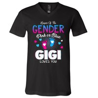 Keeper Of The Gender Pink Or Blue Gigi Loves You Reveal V-Neck T-Shirt