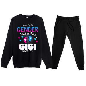 Keeper Of The Gender Pink Or Blue Gigi Loves You Reveal Premium Crewneck Sweatsuit Set