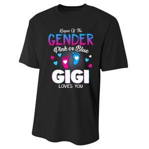 Keeper Of The Gender Pink Or Blue Gigi Loves You Reveal Performance Sprint T-Shirt