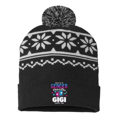 Keeper Of The Gender Pink Or Blue Gigi Loves You Reveal USA-Made Snowflake Beanie