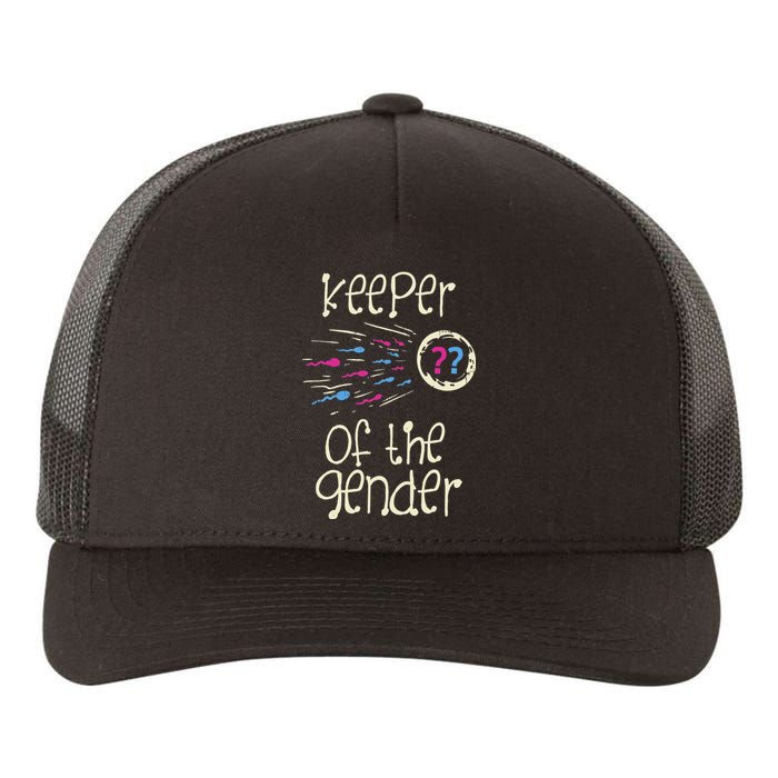 Keeper Of The Gender Reveal Baby Shower Pink Or Blue Party Yupoong Adult 5-Panel Trucker Hat