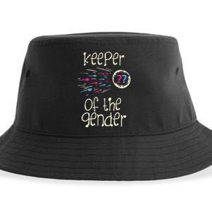 Keeper Of The Gender Reveal Baby Shower Pink Or Blue Party Sustainable Bucket Hat