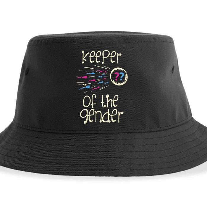 Keeper Of The Gender Reveal Baby Shower Pink Or Blue Party Sustainable Bucket Hat