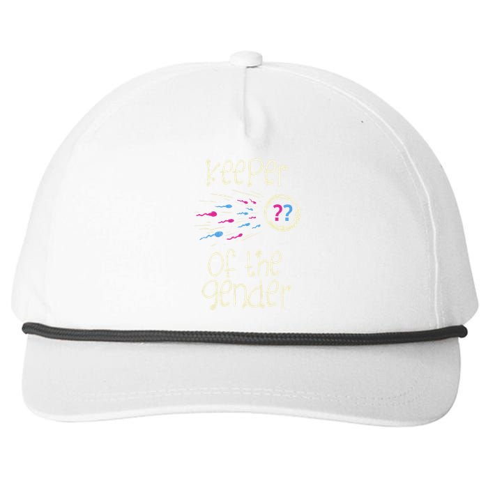 Keeper Of The Gender Reveal Baby Shower Pink Or Blue Party Snapback Five-Panel Rope Hat