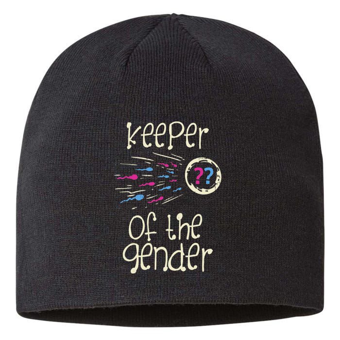 Keeper Of The Gender Reveal Baby Shower Pink Or Blue Party Sustainable Beanie