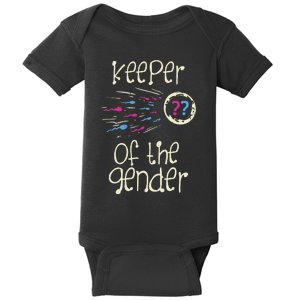 Keeper Of The Gender Reveal Baby Shower Pink Or Blue Party Baby Bodysuit