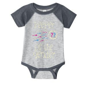 Keeper Of The Gender Reveal Baby Shower Pink Or Blue Party Infant Baby Jersey Bodysuit