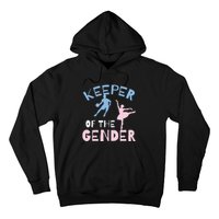 Keeper Of The Gender Reveal Party Basketball Ballet Gift Hoodie