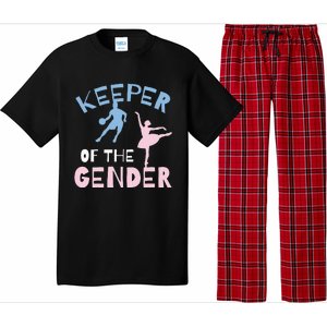 Keeper Of The Gender Reveal Party Basketball Ballet Gift Pajama Set