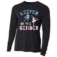 Keeper Of The Gender Reveal Party Basketball Ballet Gift Cooling Performance Long Sleeve Crew