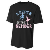 Keeper Of The Gender Reveal Party Basketball Ballet Gift Performance Sprint T-Shirt