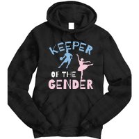 Keeper Of The Gender Reveal Party Basketball Ballet Gift Tie Dye Hoodie