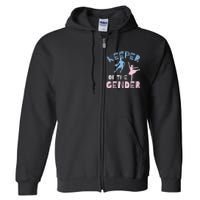 Keeper Of The Gender Reveal Party Basketball Ballet Gift Full Zip Hoodie