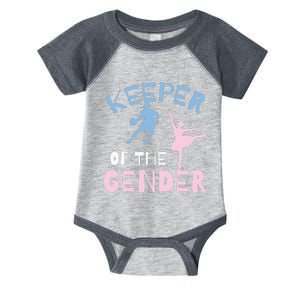 Keeper Of The Gender Reveal Party Basketball Ballet Gift Infant Baby Jersey Bodysuit