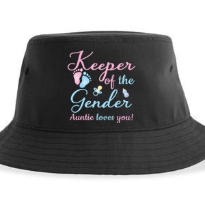 Keeper Of The Gender Auntie Loves Gender Reveal Party Idea Sustainable Bucket Hat