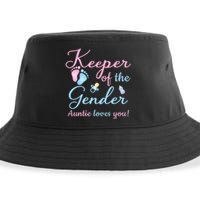 Keeper Of The Gender Auntie Loves Gender Reveal Party Idea Sustainable Bucket Hat