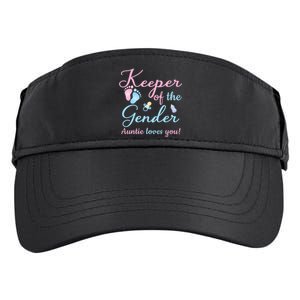 Keeper Of The Gender Auntie Loves Gender Reveal Party Idea Adult Drive Performance Visor