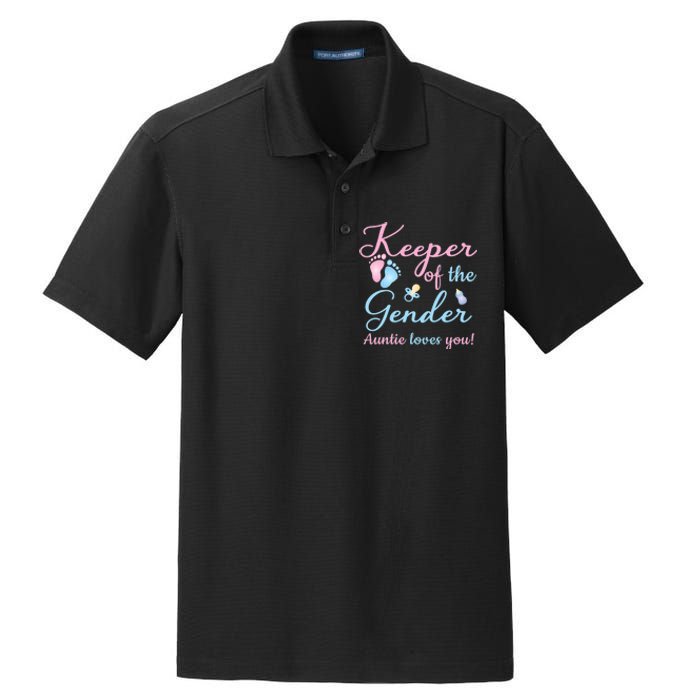 Keeper Of The Gender Auntie Loves Gender Reveal Party Idea Dry Zone Grid Polo