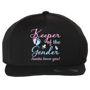 Keeper Of The Gender Auntie Loves Gender Reveal Party Idea Wool Snapback Cap