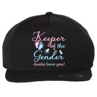 Keeper Of The Gender Auntie Loves Gender Reveal Party Idea Wool Snapback Cap