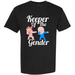 Keeper Of The Gender Cute Gender Reveal Party Couple Garment-Dyed Heavyweight T-Shirt