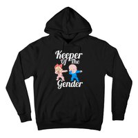 Keeper Of The Gender Cute Gender Reveal Party Couple Hoodie