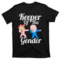 Keeper Of The Gender Cute Gender Reveal Party Couple T-Shirt