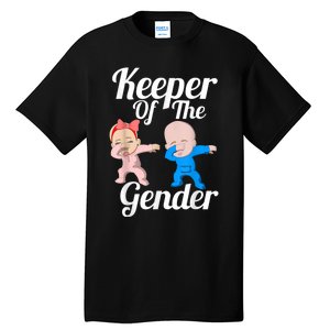 Keeper Of The Gender Cute Gender Reveal Party Couple Tall T-Shirt