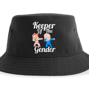 Keeper Of The Gender Cute Gender Reveal Party Couple Sustainable Bucket Hat