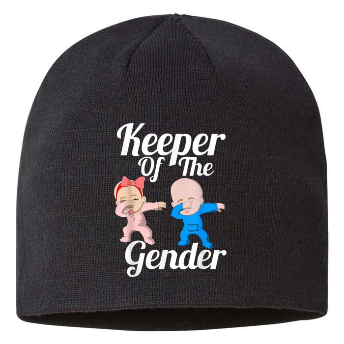 Keeper Of The Gender Cute Gender Reveal Party Couple Sustainable Beanie