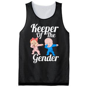 Keeper Of The Gender Cute Gender Reveal Party Couple Mesh Reversible Basketball Jersey Tank