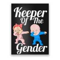 Keeper Of The Gender Cute Gender Reveal Party Couple Poster