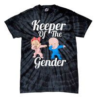 Keeper Of The Gender Cute Gender Reveal Party Couple Tie-Dye T-Shirt