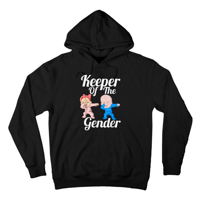 Keeper Of The Gender Cute Gender Reveal Party Couple Tall Hoodie