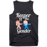 Keeper Of The Gender Cute Gender Reveal Party Couple Tank Top