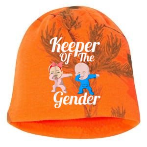 Keeper Of The Gender Cute Gender Reveal Party Couple Kati - Camo Knit Beanie