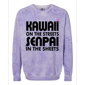 Kawaii On The Streets Senpai In The Sheets Colorblast Crewneck Sweatshirt