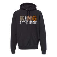 King Of The Jungle Birthday Safari Leopard Family Matching Premium Hoodie