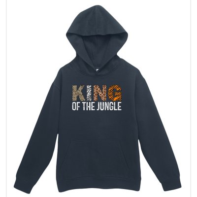 King Of The Jungle Birthday Safari Leopard Family Matching Urban Pullover Hoodie